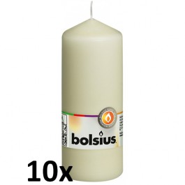 8 stuks witte stompkaarsen 150/80 van Bolsius extra goedkoop in een voordeel verpakking