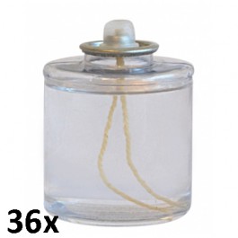 36 stuks 43 uurs liquid wax oliekaarsen 67/58 voor in de horeca als voordeelverpakking