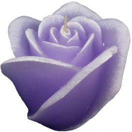 Violet roos figuurkaars met lavendel geur 100/120 (30 uur)