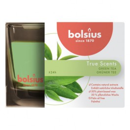 Bolsius geurglas groene thee - green tea geurkaarsen 63/90