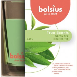 Bolsius geurglas groene thee - green tea geurkaars 95/95
