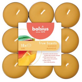 Bolsius mango geurtheelichtjes 18 stuks