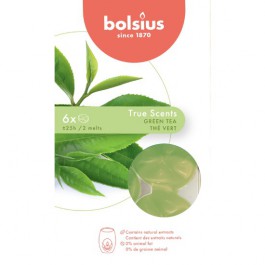 Bolsius wax melts groene thee - green tea geur (25 uur)