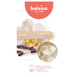 Bolsius wax melts vanille - vanilla geur 6 stuks (25 uur)