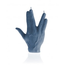 Prachtig jeans blauw gelakte Hand SPCK figuurkaars