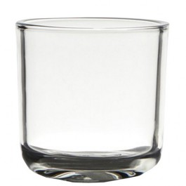 Transparant glazen refill kaarsen- en theelichtjes houder 75/75