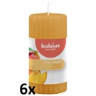 6 stuks Bolsius mango geurkaars 120/58