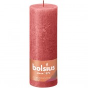 Bolsius zalm roze rustiek stompkaars 190/68 (85 uur) Eco Shine Blossom Pink