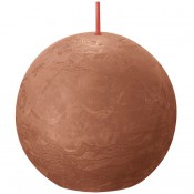 Bolsius terracotta rustiek bolkaars Ø 76 mm (25 uur) Eco Shine Rusty Pink