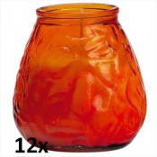 12 stuks Smulders Deco Horeca lowboys oranje transparant glas