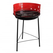 Eenvoudige barbecue zwart rood