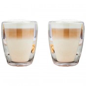 Latte macchiato glazen set voor ijs en warme koffie