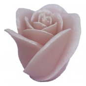 Roze roos figuurkaars met rozen geur 100/120 (30 uur) 