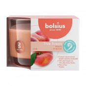 Bolsius geurglas perzik - peach geurkaarsen 63/90 (24 uur) True Scents