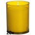 20 stuks Bolsius relight kaars in amber kunststof kaarsenhouder, voordeel verpakking
