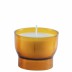 Amber transparant offerlicht - devotielicht medium met 6 uren brandtijd