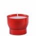 Rood transparant offerlicht - devotielicht middel 6 uren brandtijd