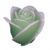 Groen roos figuurkaars met druiven geur 100/120 (30 uur)