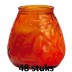 Horeca lowboys in de oranje kleur 100/100 48 stuks