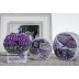 Complete Set van Violet Lavendel Geurkaars incl. Lavendel Doos 110x100x70mm, Lavendel Schijf 90mm en Lavendel Schijf 110mm