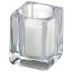Square vierkant / rechthoekig glas voor waxinelicht en refill kaarsen