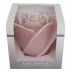 Roze roos figuurkaars met rozen geur 100/120 (30 uur) verpakt