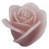 Roze roos figuurkaars met rozen geur (30 uur) 