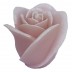Roze roos roos figuurkaars met rozen geur 100/120 (30 uur)