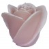 Roze roos figuurkaars met rozen geur 100/120 (30 uur) 