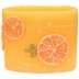 Sinaasappel geurende vierkante wax windlicht 95/130/130