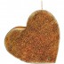 Terracotta loft rustiek hart kaars 135/135/40 (40 uur)