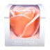 Zalm roze roos figuurkaars met mango papaja geur (30 uur) verpakt