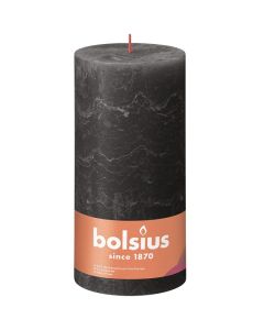 Bolsius eucalyptus groen rustiek stompkaarsen 200/100 (125 uur) Eco Shine Eucalyptus Green