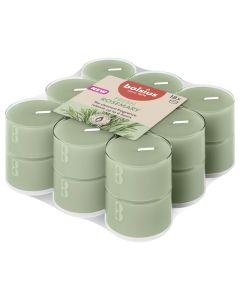 Bolsius rosemary geurtheelichtjes (6 uur) clear cups true scents