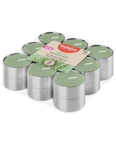 Bolsius rosemary geurtheelichtjes (4 uur) clear cups true scents