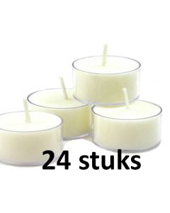 24 stuks crystal lights theelichtjes