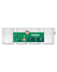Bolsius witte graflichten navulling nr. 40 (18 uur) verpakt per 100 stuks