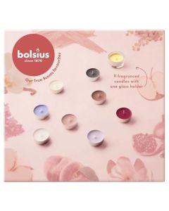 Bolsius geur theelichten giftset met 9 variatie van favoriete geuren