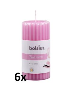 6 stuks Bolsius magnolia geurkaarsen