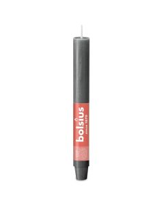 Bolsius antraciet rustiek XL tafelkaarsen- dinerkaarsen 230/30 (15 uur) stormy grey