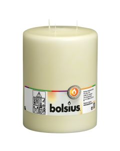 Bolsius ivoor 3 lonten mammoetkaars 200/150 (100 uur)