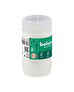 Bolsius navul grafkaarsen nr. 2 voor graflicht 110/57 (45 uur) verpakt per 20 stuks