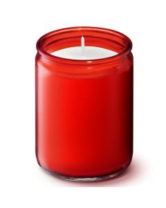 8 stuks rood transparante star lights van Bolsius in voordeel verpakking
