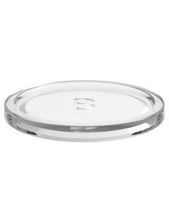 Bolsius ronde transparant glazen kaars onderzetter diameter 110 mm verpakt per 8 stuks