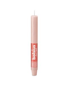  Bolsius roze rustiek XL tafelkaarsen- dinerkaarsen 230/30 (15 uur) misty pink