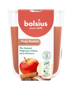 4 stuks Bolsius geurglas appel kaneel geurkaarsen 97/85 mm (45 uur) - grootverpakking