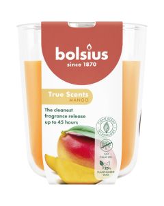 4 stuks Bolsius geurglas mango geurkaarsen 97/85 mm (45 uur) - grootverpakking