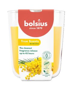 4 stuks Bolsius geurglas mimosa geurkaarsen 97/85 mm (45 uur) - grootverpakking