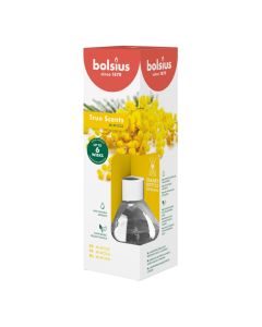 6 stuks Bolsius geurstokjes mimosa geurverspreiders 60 ml - grootverpakking
