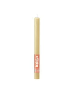 Bolsius beige rustiek tafelkaars- dinerkaars 9 stuks (13 uur) oat beige